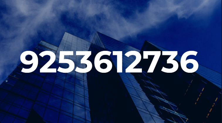 9253612736: What Makes This Number Attract Attention? 9253612736